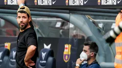 Sergio Agüero, este domingo, puede debutar en Barcelona. (Getty)