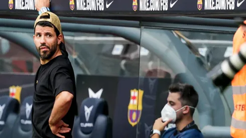 Sergio Agüero, este domingo, puede debutar en Barcelona. (Getty)