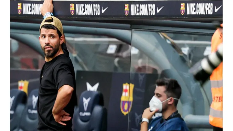 Sergio Agüero, este domingo, puede debutar en Barcelona. (Getty)