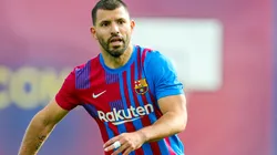 Agüero metió un gol en su primer amistoso en Barcelona.