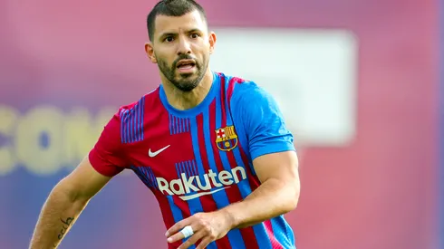 Agüero metió un gol en su primer amistoso en Barcelona.