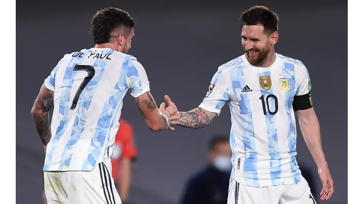 "Acá no se para": la foto que subió De Paul junto a Messi en el gimnasio