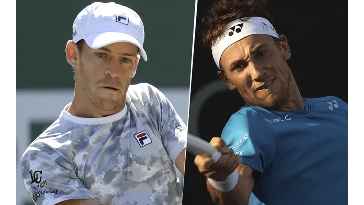 Diego Schwartzman vs. Casper Ruud por el Masters 1000 de Indian Wells (Foto: Getty Images).