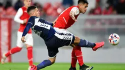 Silvio Romero marcó el gol de Independiente, aunque Carbonero había abierto el marcador para Gimnasia. (Getty)
