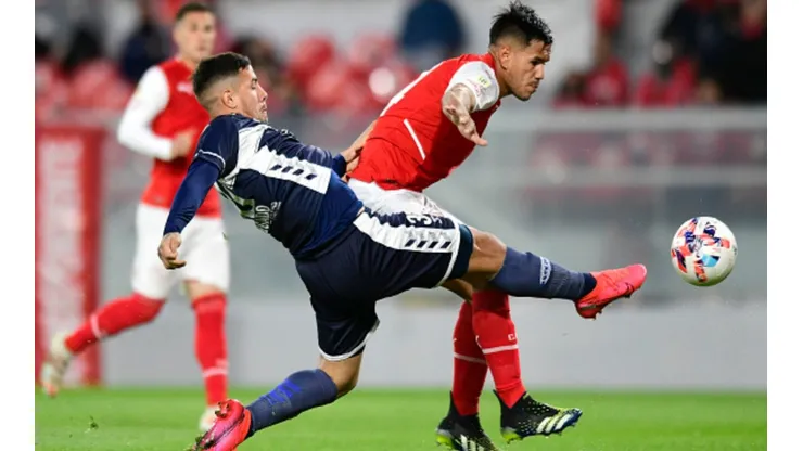 Silvio Romero marcó el gol de Independiente, aunque Carbonero había abierto el marcador para Gimnasia. (Getty)