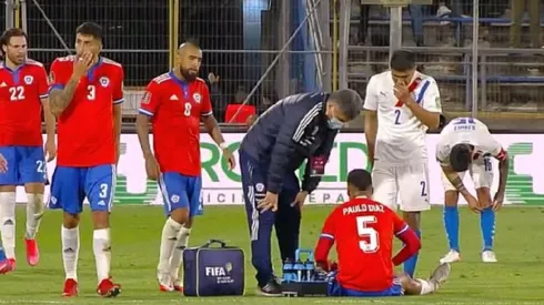 Pésima noticia para Gallardo: Paulo Díaz se lesionó jugando para Chile