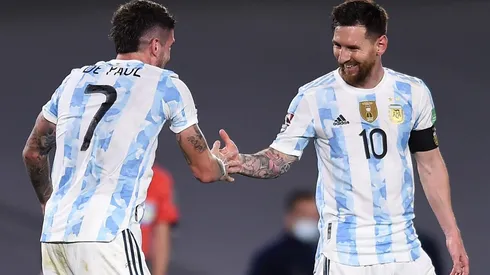 Rodrigo De Paul y Lionel Messi, Selección Argentina (Foto: Getty Images)