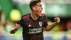 River es más puntero que nunca, luego de que Girotti le dé el triunfo ante Banfield. (Getty)