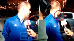 VIDEO | Insólito: a Weigandt le chocaron el auto mientras daba una entrevista