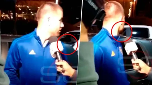 VIDEO | Insólito: a Weigandt le chocaron el auto mientras daba una entrevista