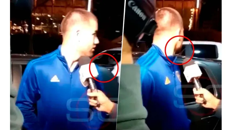 VIDEO | Insólito: a Weigandt le chocaron el auto mientras daba una entrevista