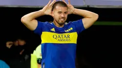 El festejo de Marcelo Weigandt luego de poner el 1-0 de Boca ante Lanús (Foto: Boca vía Twitter)