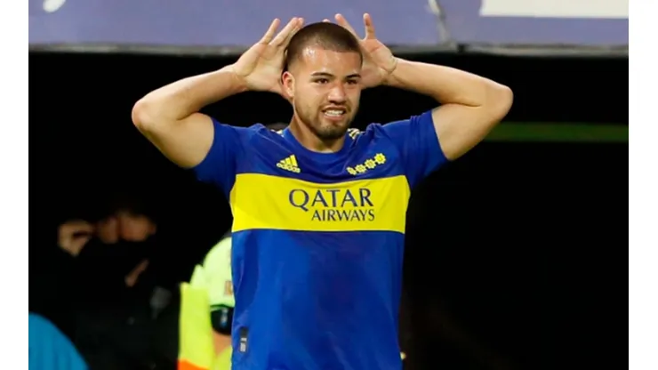 El festejo de Marcelo Weigandt luego de poner el 1-0 de Boca ante Lanús (Foto: Boca vía Twitter)