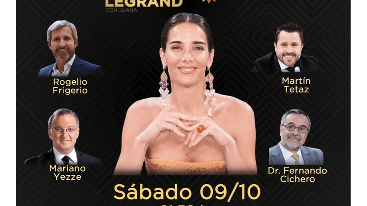 Invitados Mirtha Legrand: quiénes estarán el 9 y 10 de octubre en la mesaza de Juana Viale