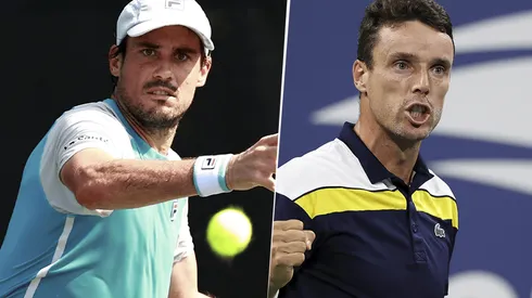 Guido Pella vs. Roberto Bautista Agut por el Masters 1000 de Indian Wells (Foto: Getty Images).