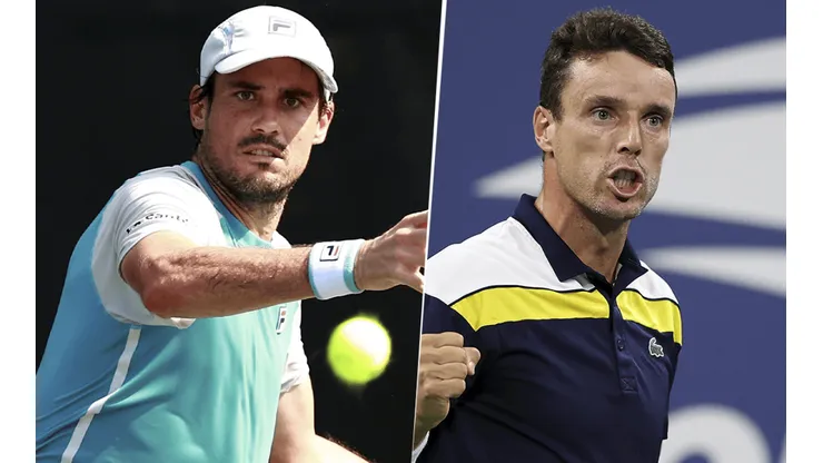 Guido Pella vs. Roberto Bautista Agut por el Masters 1000 de Indian Wells (Foto: Getty Images).