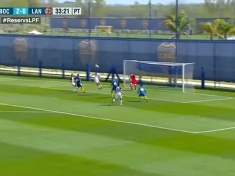 VIDEO: El Colo Barco armó una gran jugada y la Reserva de Boca marcó el tercero ante Lanús