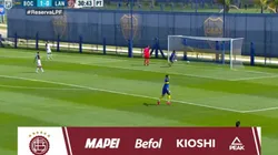 Zalazar marcó el segundo gol de Boca.