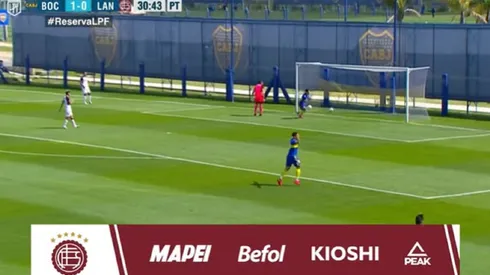 Zalazar marcó el segundo gol de Boca.