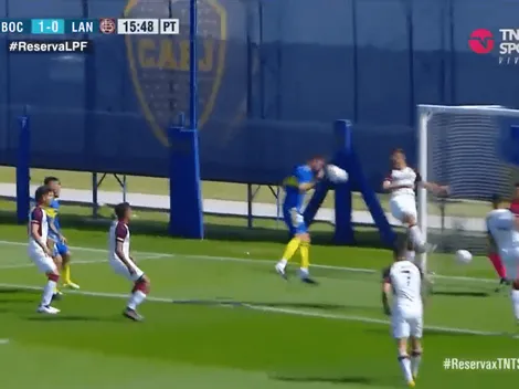 VIDEO: Aranda estrenó la firma de contrato con un gol de cabeza en la Reserva de Boca