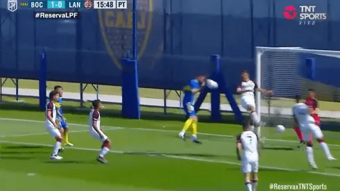 Aranda puso el 1 a 0 para Boca.