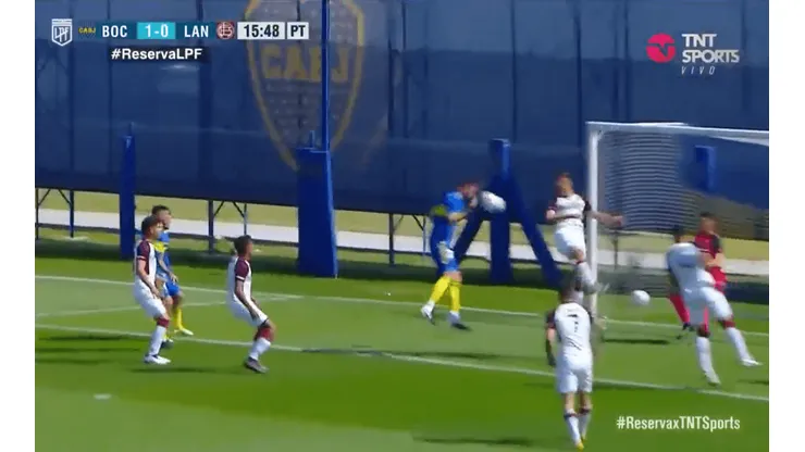 Aranda puso el 1 a 0 para Boca.