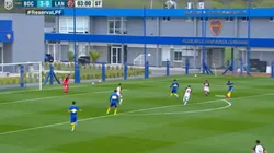 Morales marcó el cuarto de Boca.