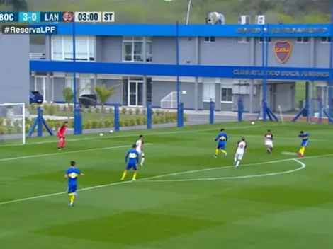 VIDEO | Dos golazos más: desde afuera del área, la Reserva de Boca amplió la ventaja a 5-0 sobre Lanús