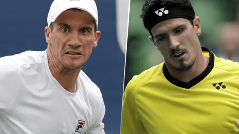 Facundo Bagnis vs. Emilio Gómez. (Fotos: Getty Images).