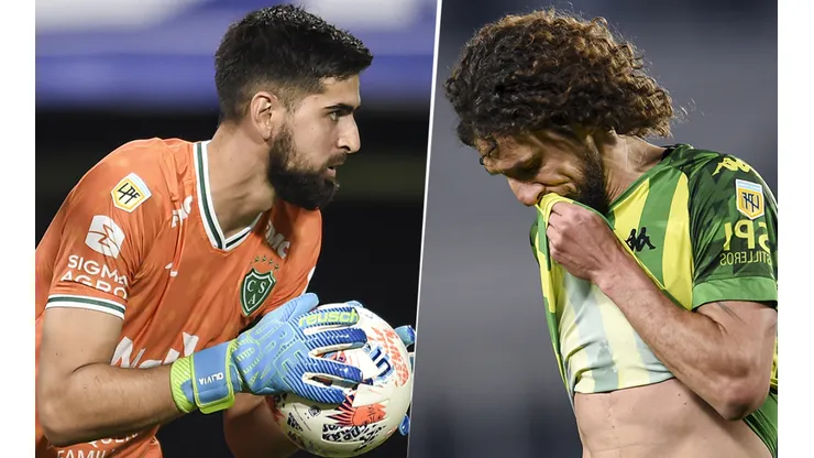 Sarmiento y Aldosivi se enfrentan por la Liga Profesional de Fútbol.