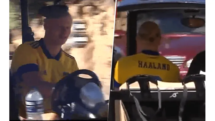 Haaland, de paseo y con la de Boca.
