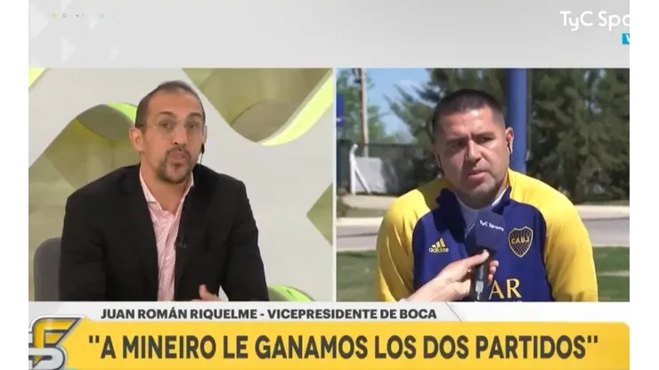Chatruc, sobre su cruce con Riquelme al aire: "Faltó a la verdad"