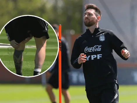 VIDEO: Messi y una imagen que preocupa en pleno entrenamiento de la Selección