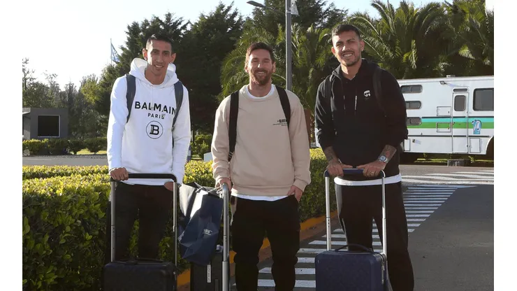 Di María, Messi y Paredes se sumaron a la burbuja albiceleste.