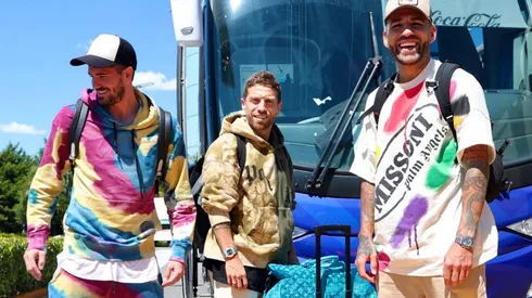 El look de De Paul dio que hablar en las redes.