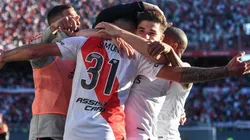 El festejo de los jugadores de River.