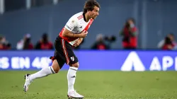 Leonardo Ponzio en el partido contra Boca.