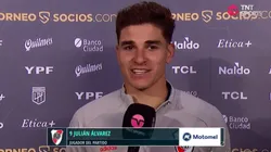 La palabra de Julián Álvarez post partido.