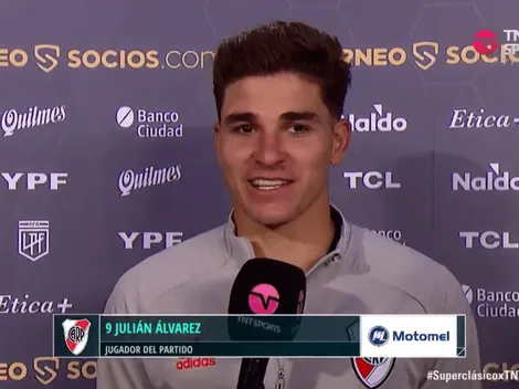 VIDEO: Julián Álvarez explicó qué quiso hacer en el golazo del 1-0 en el Superclásico