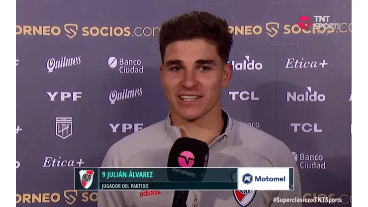 La palabra de Julián Álvarez post partido.