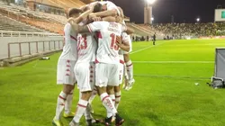 El festejo de los jugadores de Unión.