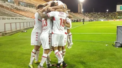 El festejo de los jugadores de Unión.