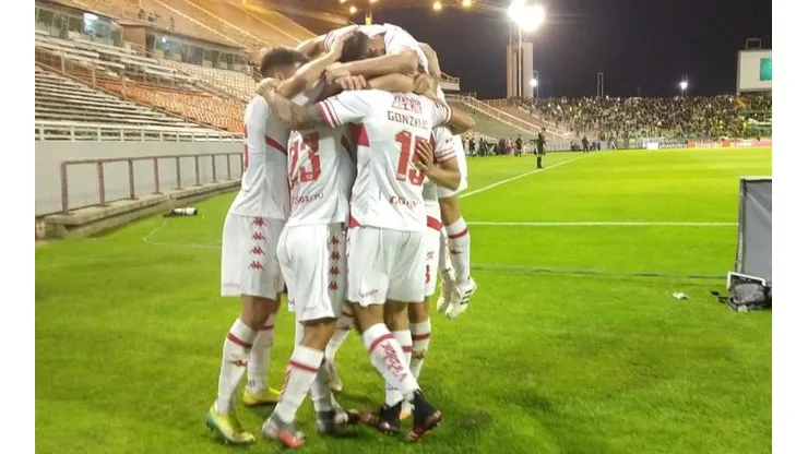 El festejo de los jugadores de Unión.