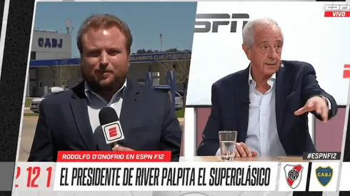 D'Onofrio habló de la noche del gas pimienta.