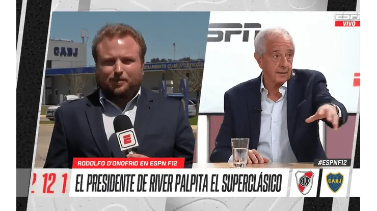 D'Onofrio habló de la noche del gas pimienta.