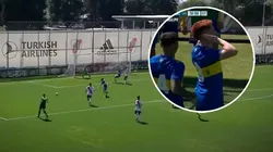 Con Topo Gigio incluido: Barco llegó como delantero y puso el 3-0