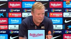 Koeman, picante en conferencia de prensa.