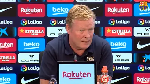 Koeman, picante en conferencia de prensa.
