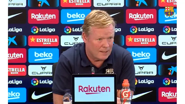 Koeman, picante en conferencia de prensa.