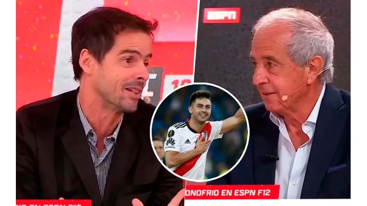 El divertido cruce entre Mariano Closs y Rodolfo D'Onofrio por la final de Madrid (Foto: Getty)
